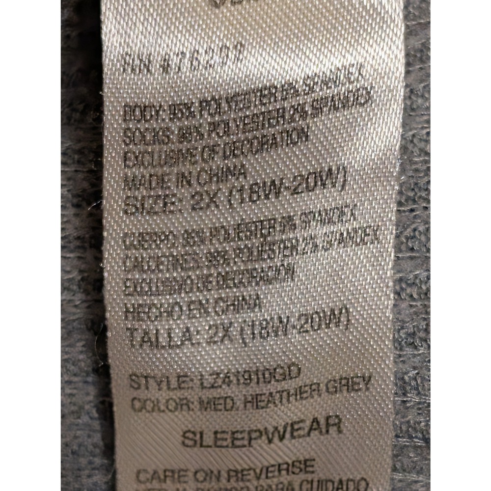 Disney Nightmare Before Christmas Jack Skellington Sleep Shirt Grey 2X LZ41910GD - Picture 5 of 6